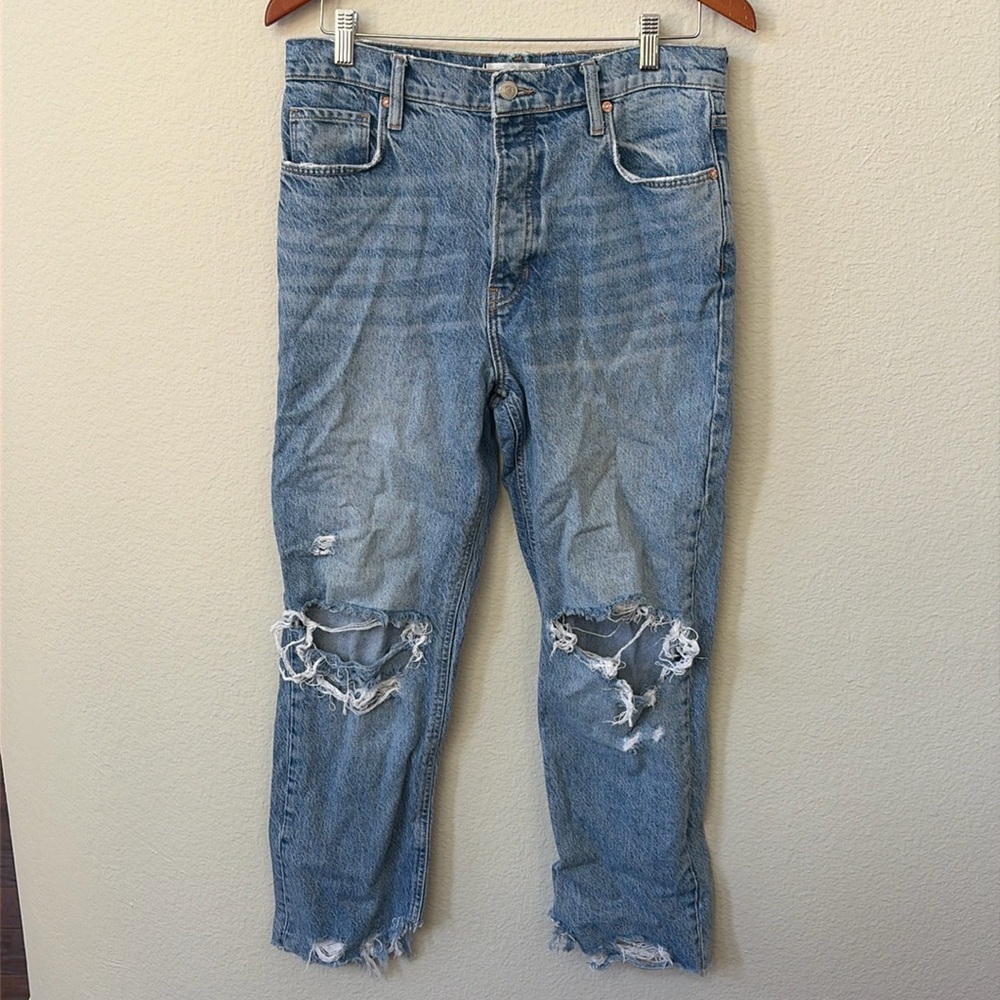 FREE PEOPLE WE THE FREE Distressed Boyfriend Jeans
